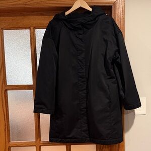 Eileen Fisher Black Hooded Jacket